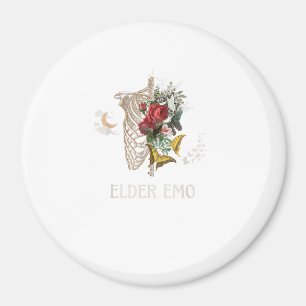 Älterer Emo Lustiger Goth Älterer Gothic Cottageco Magnet