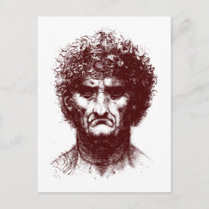 älterer Mann Postkarte