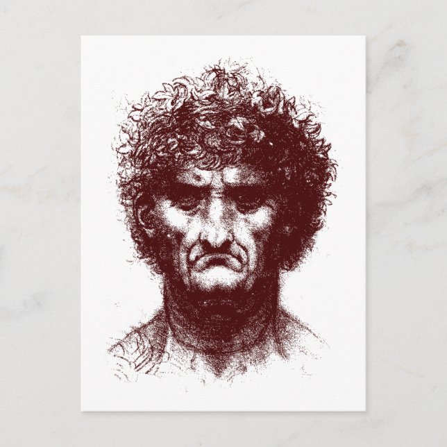 älterer Mann Postkarte (Vorderseite)