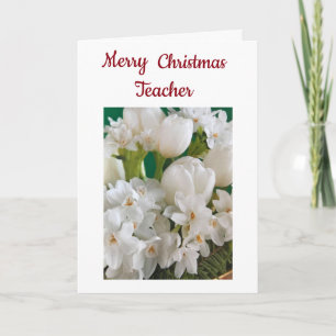 ÄLTERER STUDENT FÜR DIE GEBÜHRUNG ***LEHRER** BEI FEIERTAGSKARTE