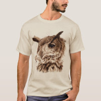 Älterer und klügerer Eulenkunst-T - Shirt