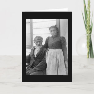 Älteres Afrikanisches Paar 1900 Karte