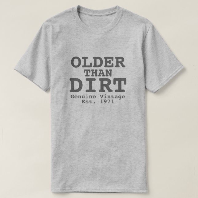 Älteres als Vintages Design T-Shirt (Design vorne)