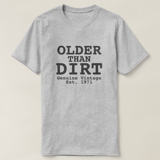 Älteres als Vintages Design T-Shirt (Design vorne)