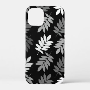 Älteres Blatt Lg Muster Schwarz Weiß Grau Case-Mate iPhone Hülle