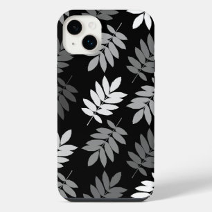 Älteres Blatt Lg Muster Schwarz Weiß Grau iPhone 14 Plus Hülle