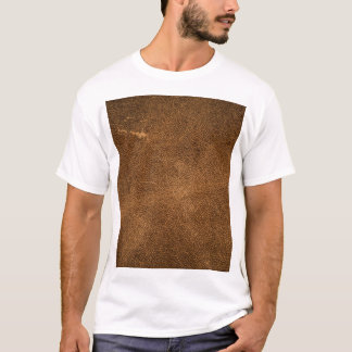 Älteres braunes Leder: klassische Textur T-Shirt