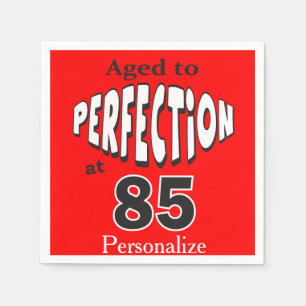 Altern Sie zur Perfektion bei 85% pipe% 85. Serviette