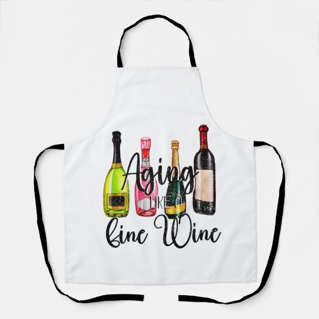 Altern wie ein guter Wein Schürze (Vorderseite)