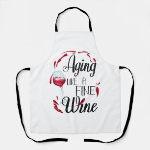 Altern wie ein guter Wein Schürze
