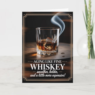 Altern wie feiner Whiskey - Geburtstagsdesign für Karte