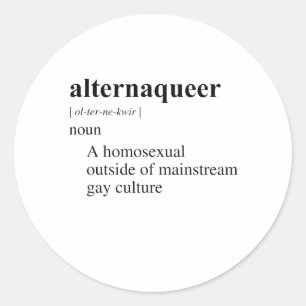 ALTERNAQUEER RUNDER AUFKLEBER