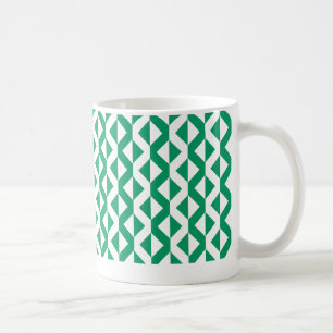Alternate ZigZags - Kentucky Green und White Tasse