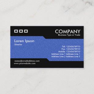 Alternativ - Blaue Embossed Textur Visitenkarte