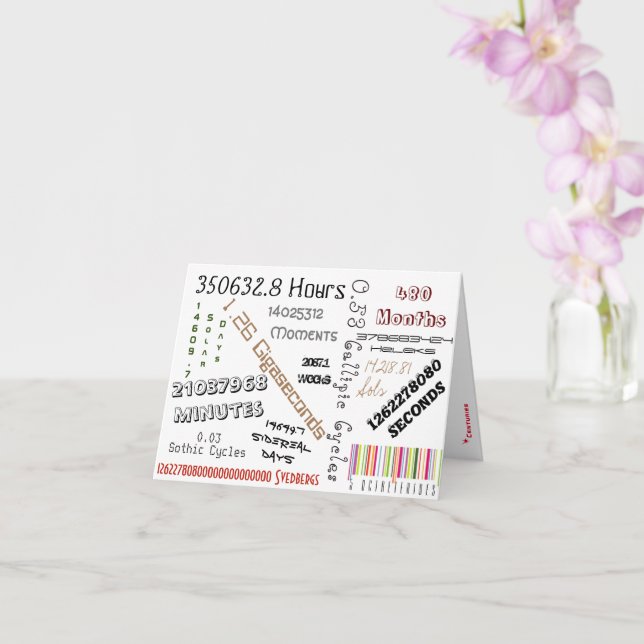 Alternative 40. Geburtstagkarte Karte (Orchidee)