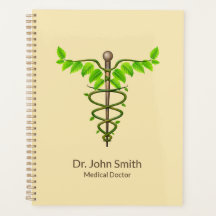 Alternative Caduceus Green Blätter Beige Medizin