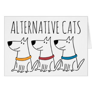 Alternative Cats Grußkarte