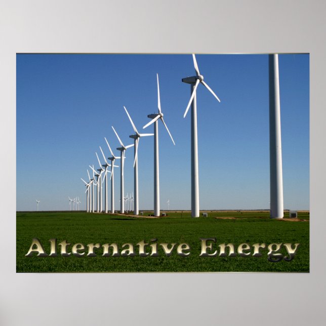 Alternative Energie - Der grüne Power Poster (Vorne)