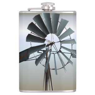 Alternative Energie - Power von Windrädern Flachmann