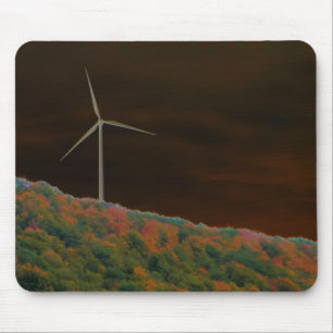 Alternative Energie Windkraftanlage Herbst Mauspad