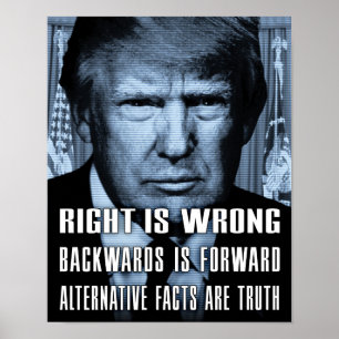 Alternative Fakten sind Wahrheit - Anti Präsident Poster