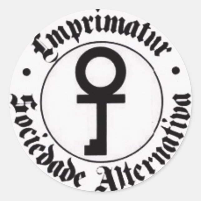Alternative Gesellschaft Runder Aufkleber (Vorderseite)