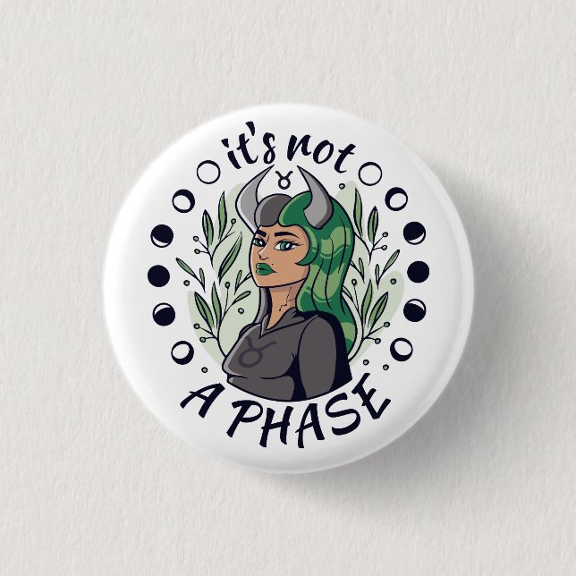 Alternative Gothic Girl Art ist keine Phase Button (Vorderseite)