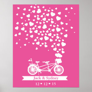 Alternative Hochzeitsreisebuchtandem individuelle Poster