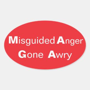 Alternative MAGA politische Aussage Ovaler Aufkleber
