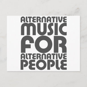 Alternative Music 4 Alternative People - Emo Rock Postkarte