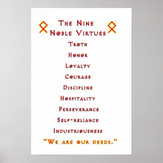 Alternative Nine-Noble-Virtuose-Poster Poster