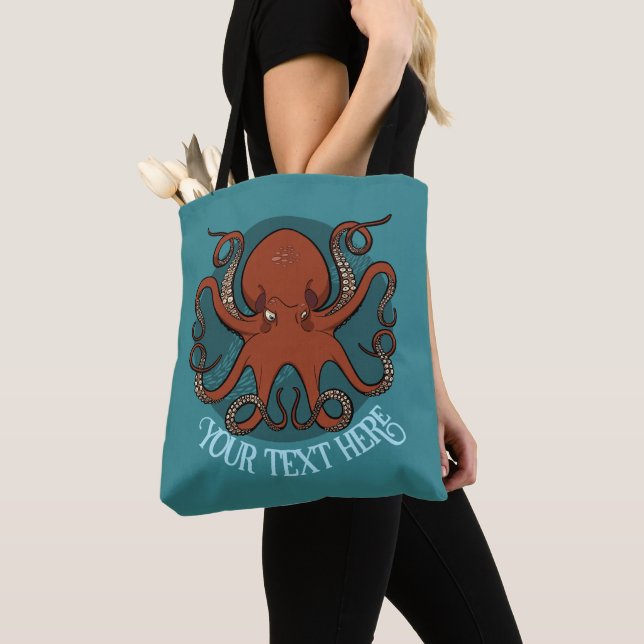 Alternative Octopus-Kunstwerk Fügen Sie Ihren Text (Von Nahem)