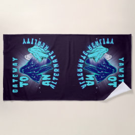 Alternative Realität Strandtuch