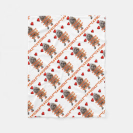 alternative Rechtschreibung der LIEBE ist CAVOODLE Fleecedecke