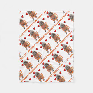 alternative Rechtschreibung der LIEBE ist CAVOODLE Fleecedecke