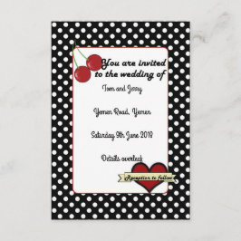 Alternative Rockabilly Wedding Invite Einladung