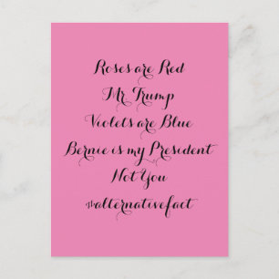 Alternative Tatsache: Bernie ist mein Präsident Feiertagspostkarte