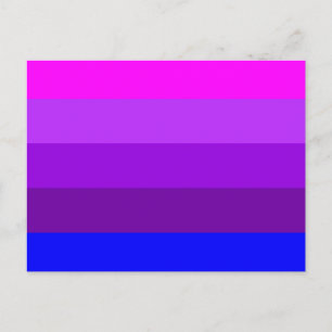 Alternative Transgender-Stolzflagge Postkarte