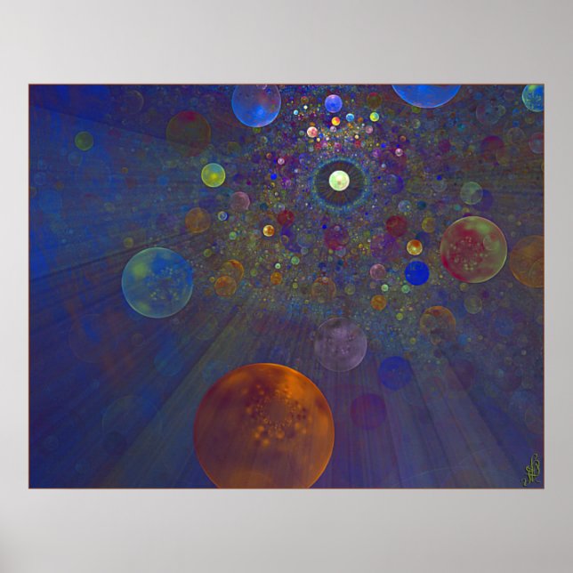 Alternative Universe Abstrakt Art Poster (Vorne)