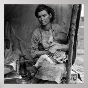 Alternative Version von Migrant Mutter Poster