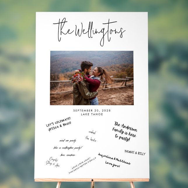 Alternative Wedding Guest Book Foto Script Acrylschild (Von Creator hochgeladen)
