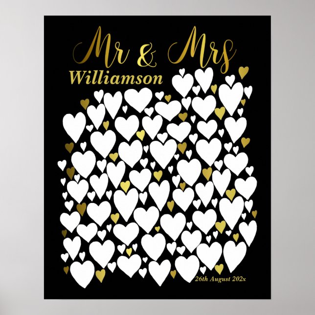 Alternative Wedding Guest Book Poster (Vorne)