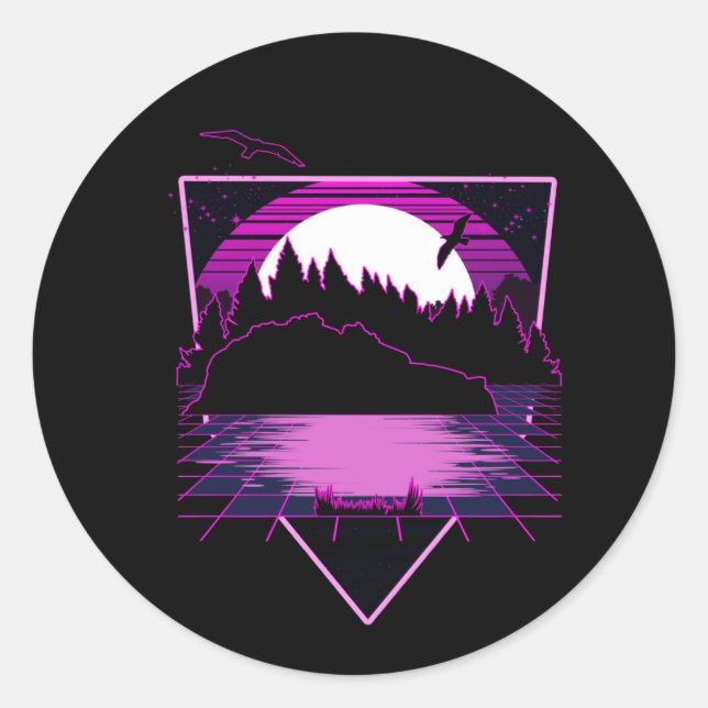 Alternative Welt Runder Aufkleber (Vorderseite)