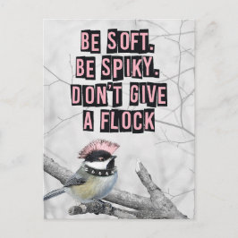 Alternativer Punk Vogel Anti Konformität Postkarte