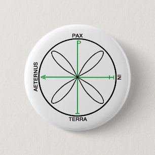 Alternatives Friedenssymbol Button