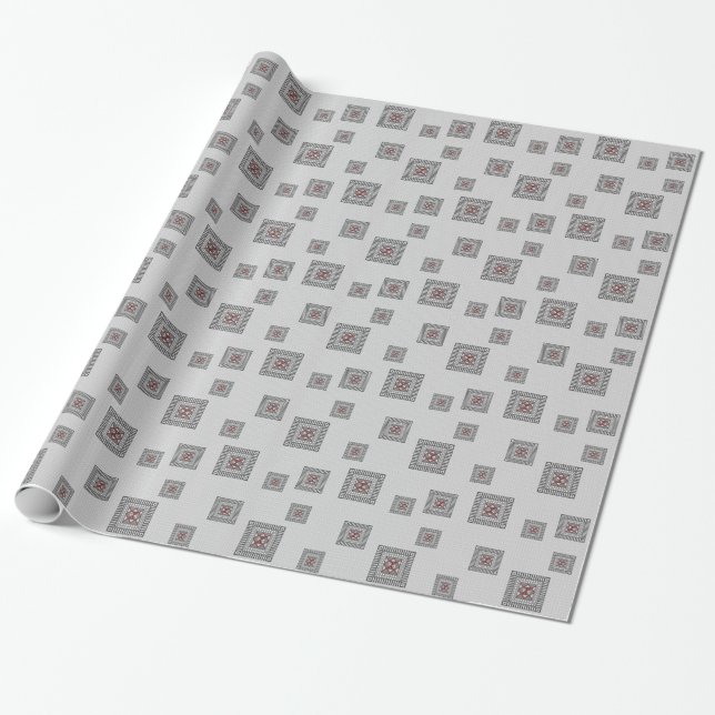 Alternatives geometrisches Schleifpapier Geschenkpapier (Ungerollt)