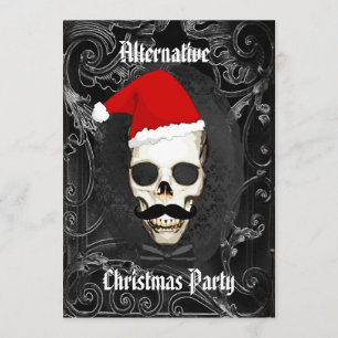 Alternatives lustiges gotisches Weihnachten Einladung