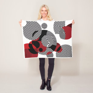 Alternatives Skulls And Hearts Muster Fleece Decke