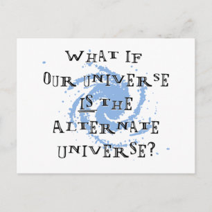 Alternatives Universum Postkarte