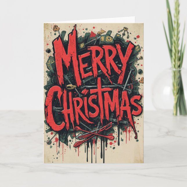 alternatives Weihnachtskarte Karte (Vorderseite)